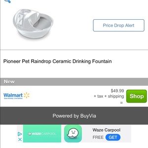 Nice dog or cat fountain bowl